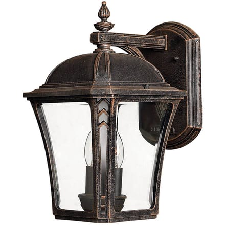 Hinkley LED Wand Buitenlamp Wabash | 2X E14 Max 40W | IP44 | Dimbaar | Mocha