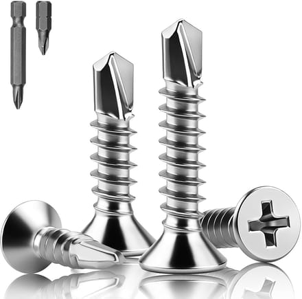 200 Stuks Zelftappende Schroeven M4.2x16mm RVS Senkkop Phillips voor Huishoudelijk Gebruik en Klussen