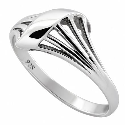Damesring Zilver 925 – Opengewerkte Ring – Sterling Zilveren Ring voor Dames – Elegant Design