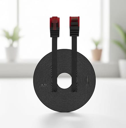 Maison Elara Platte Ethernet-LAN-kabel 10 meter - Flexibele netwerkkabel voor Gigabit verbindingen
