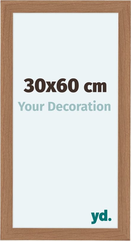 Your Decoration - Fotolijst 30x60 cm - MDF - Notenhout Licht - Como