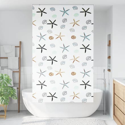 vidaXL - Doucherolgordijn - 130x240 - cm - stofbreedte - 126 - cm