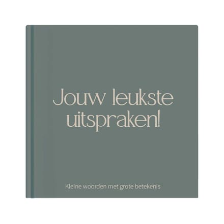 Writemoments Uitsprakenboekje kinderen - Jouw leukste uitspraken - Eerste woordjes