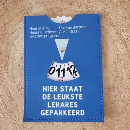 FlexMade.nl - Parkeerschijf - Lerares