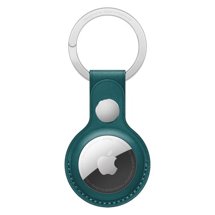 Apple Leather Key Ring voor de Apple AirTag - Forest Green