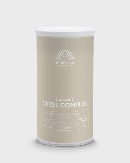 Mattisson - Biologisch Vezel Complex - Psyllium & Inuline - Prebiotisch Vezelcomplex - 275 gram