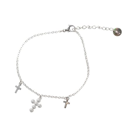 Go Dutch label Kruis armband B8807-1 Zilver