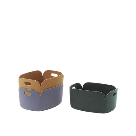 Muuto - Restore bewaarmand hoekig - oranje
