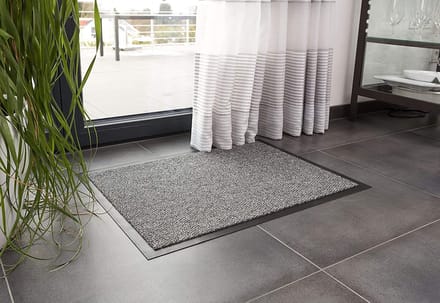 Hamat Droogloopmat Spectrum Antraciet 60x80cm. met rubber rug (PER 2 STUKS)
