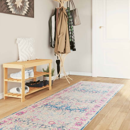 vidaXL - Vloerkleed - wasbaar - 80x300 - cm - meerkleurig