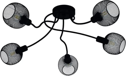 EGLO Wrington 1 Plafondlamp - E14 - Ø 75,5 cm - Zwart