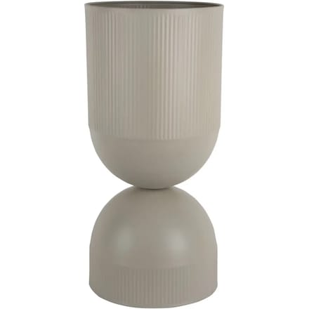 Present Time Bloempot Tonar Xl - Grijs - 25.5x25.5x55cm - Modern