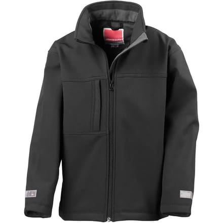 Result Junior Classic Soft Shell Jacket RT121J - Black - M (7-8)