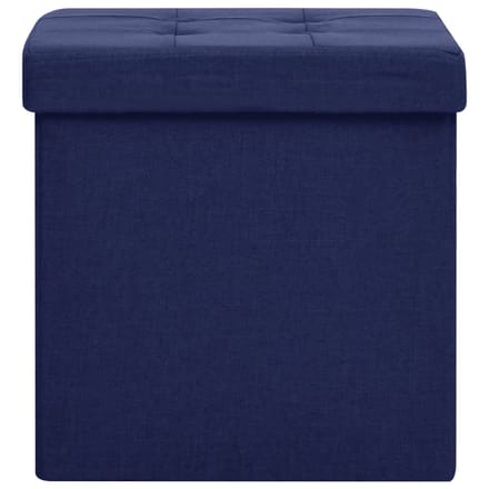 vidaXL - Opbergkruk - inklapbaar - kunstlinnen - blauw
