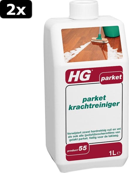 2x HG Parket Krachtreiniger 1L