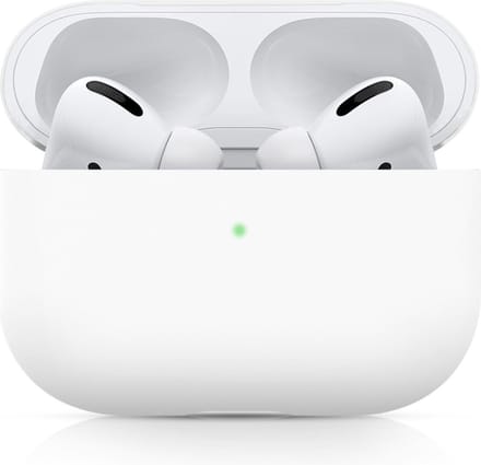Apple AirPods PRO effen soft case - wit - Geschikt voor