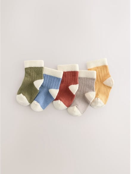 Next - Jongens - Verpakking van 5 paar babysokken - Blauw