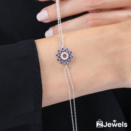 OZ Jewels – Zon Design Armband – Verzilverd – Vrouwen – Verstelbare
