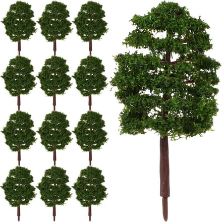 Miniatuur Bomen - Model Bomen - Landschap Creëren - Realistisch Ontwerp - 9 cm 20 Stuks - Donkergroen