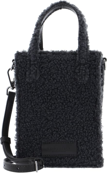 SEIDENFELT MANUFAKTUR Handtas Schoudertas Hellvi Mini Tote Anthracite Donkergrijs
