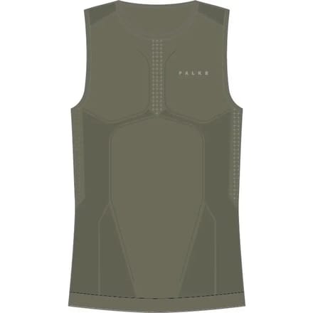 FALKE Warm Singlet sneldrogend functioneel materiaal mouwloze functioneel shirt heren groen - maat M