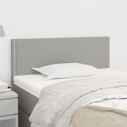 vidaXL Hoofdbord 80x5x78/88 cm stof lichtgrijs