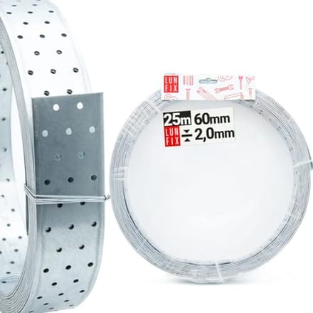 Windband en geperforeerde platen connector 60x2mm - 25m