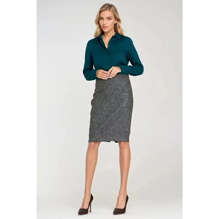 Blouse met verborgen knoopsluiting voor dames Nife