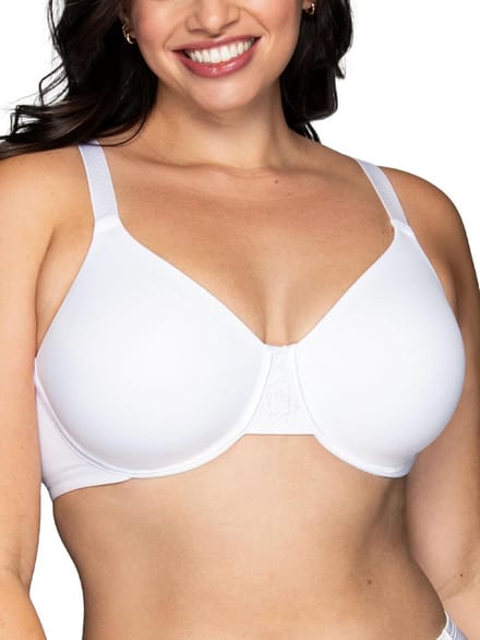 Dames Minimizer BH met Smoothing Effect - Verminder Buste tot 3,8 cm, Niet-Gevoerde Cups tot H, Ster Wit