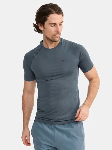 Craft Sportshirt heren korte mouw - ADV Cool Intensity - Ondershirt sneldrogend - Polyester - Verkoelend - Blauw / L