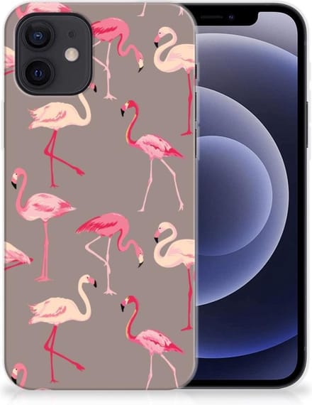 iPhone 12 | 12 Pro (6.1) TPU Hoesje Flamingo