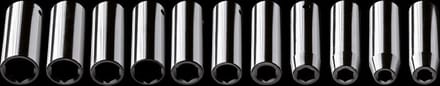 NEO - 1/2" Udar Nasadki Set - 10-24 mm - 11-delig - Chroom-Vanadiumstaal