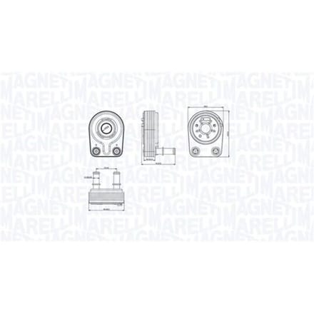 Olie radiator, motorolie MAGNETI MARELLI 350300001400