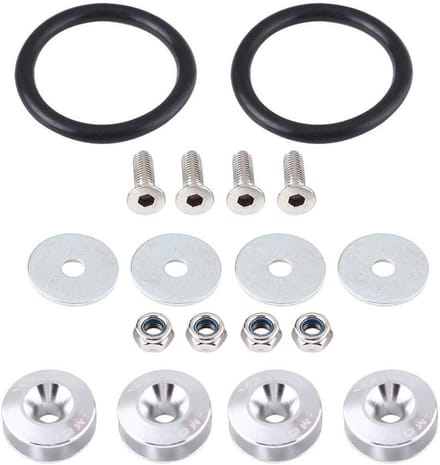 Aluminium ring en schroef set voor motorcompartiment, snelontgrendelingskit en stylingaccessoires