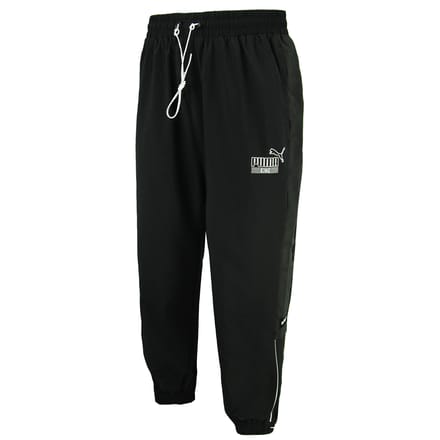 Puma King Logo Woven Track Pants Zwart Heren Joggers 598418 01