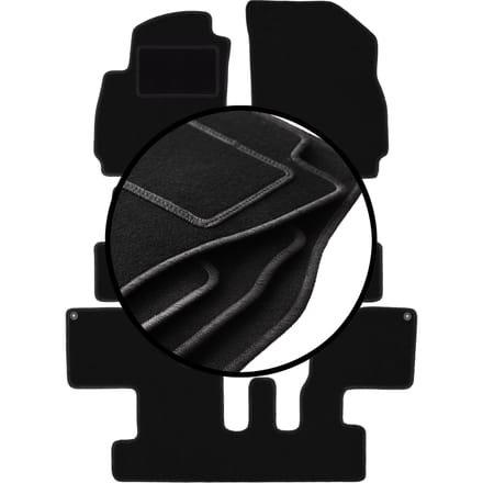 Complete set veloursmatten voor: Chevrolet Orlando I minivan (2010-2018)