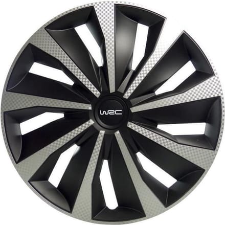 WRC Wieldoppen 14 inch - carbon look - 4 stuks