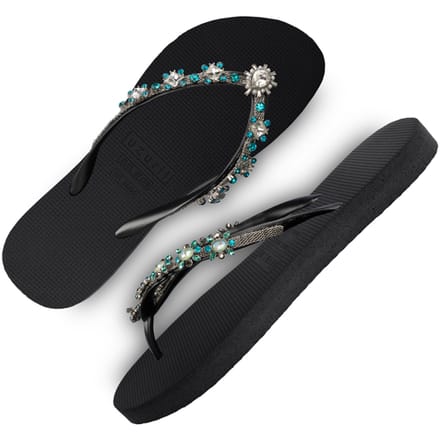 Uzurii | Teenslippers | Dames | Zwart | Maat 37/38