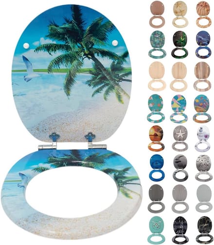 Comfortabele MDF Toiletbril met Softclose en Decoratief Design