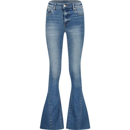 RAIZZED Sunrise Seam Jeans Mid Blue Stone Maat: W31L32 | Flared Jeans Outlet | Dames | Blauw