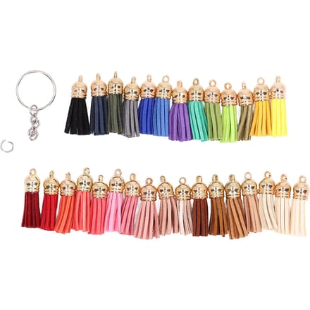 30 Ensembles Porte-clés Acrylique Vierges Double Face Rond Bords Plus Lisses Porte-clés Vierges pour Sublimation pour DIY beige