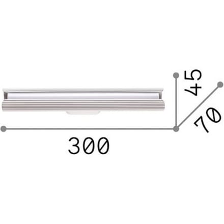 IDEAL LUX LED wandlamp Dorica, zwart, hoogte 30 cm, metaal