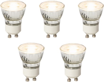 LUEDD Set van 5 GU10 dimbare LED lampen 35mm 4W 200 lm 2700K
