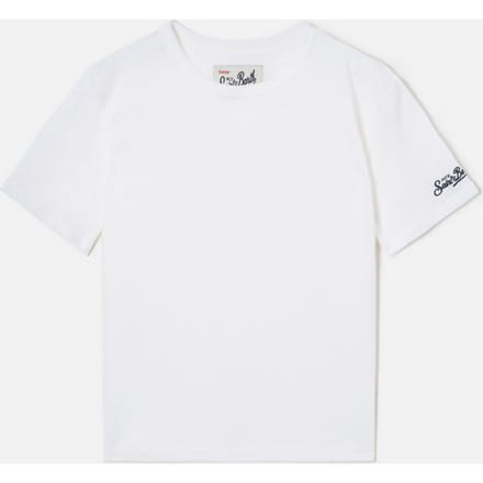 T-shirt alex in linnen baby wit