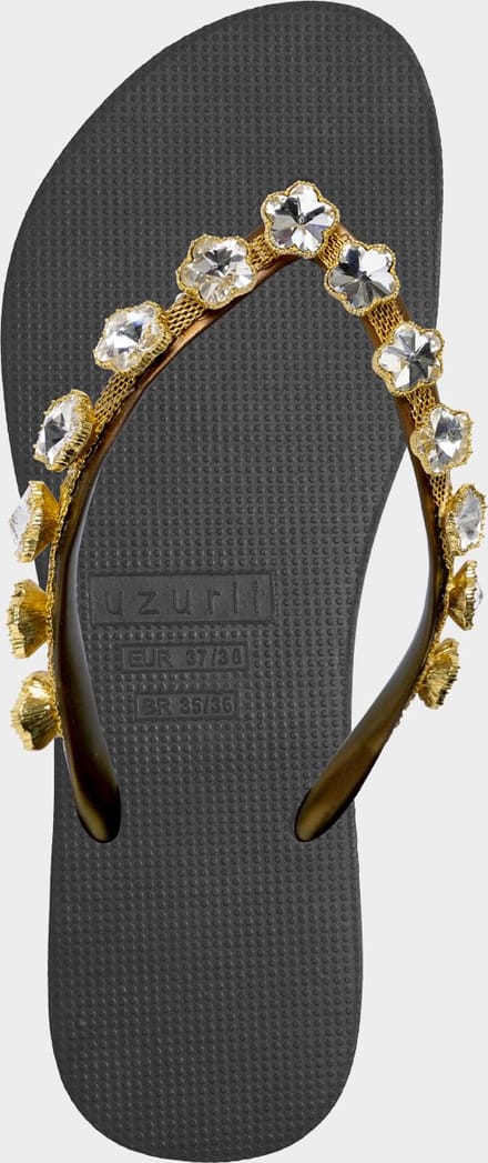 Uzurii | Teenslippers | Dames | Zwart | Maat 35/36
