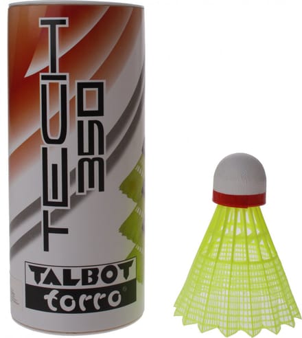 Talbot Torro Badminton Shuttles Tech 350 Geel/rood 3 Stuks