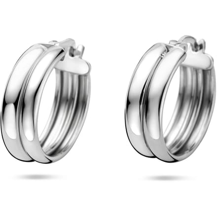 Zilveren gerhodineerde oorringen 18 mm - 1341594