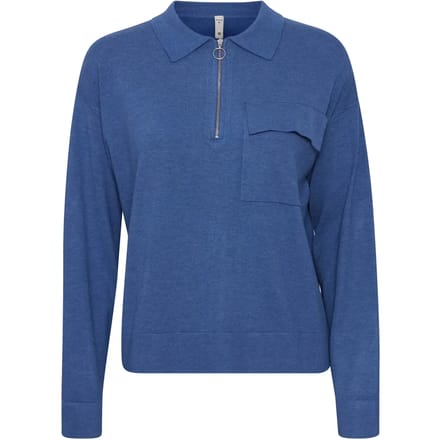 Dames polo met rits Pulz Jeans Sara