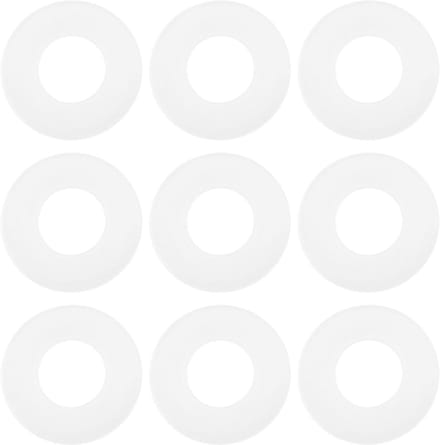 Dailygoods- Plastic Pakking 100 Stks - Afdichting Ringen - Binnendiameter 4,3 mm - Buitendiameter 9 mm - Dikte 0,5 mm - Transparant kunststof - Afdichtring