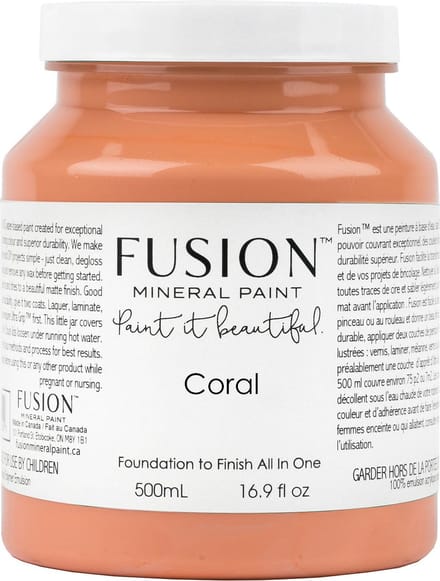 Fusion mineral Paint - acryl - meubelverf -oranje - Coral - 500 ml